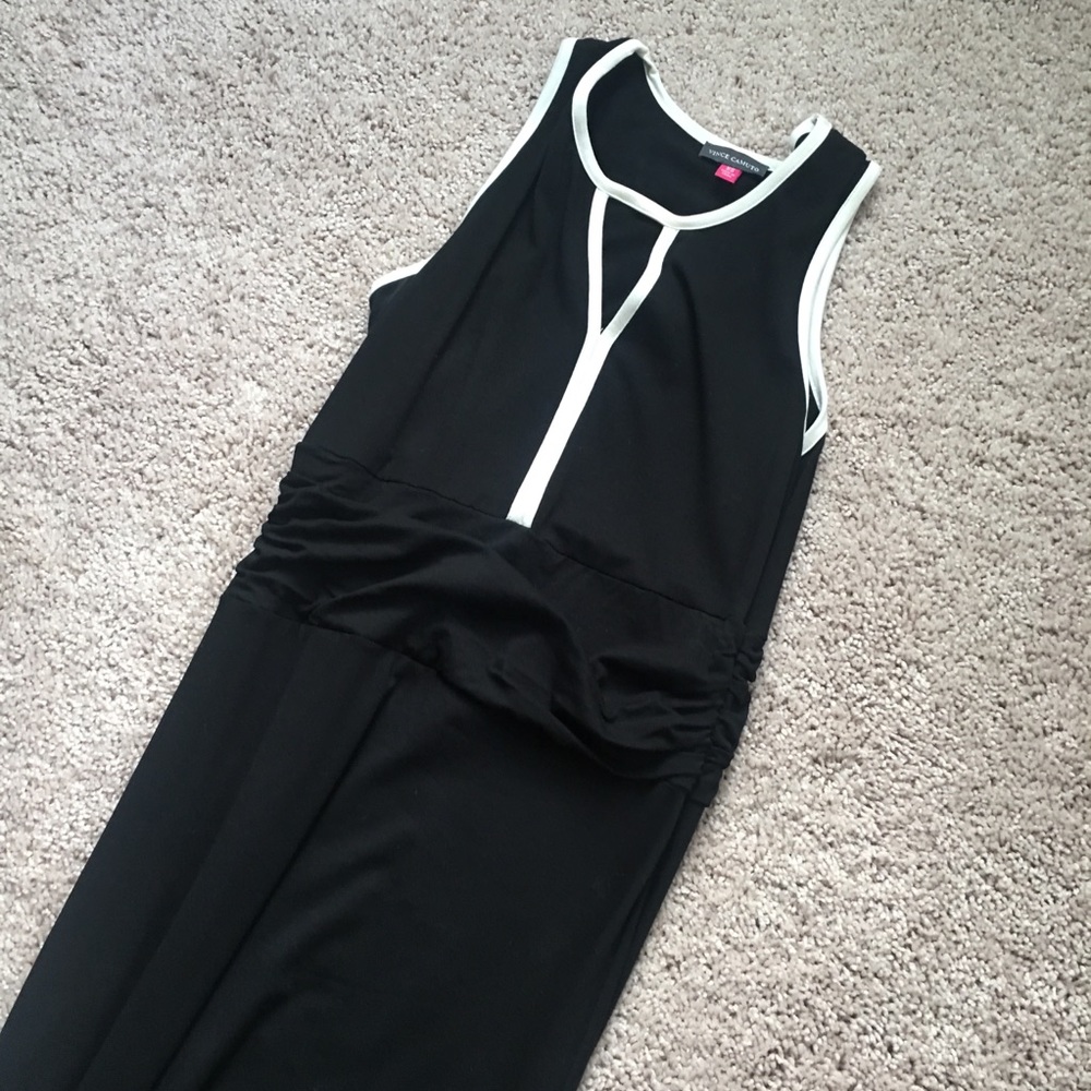 Vince Camuto Black and White Maxi Dress